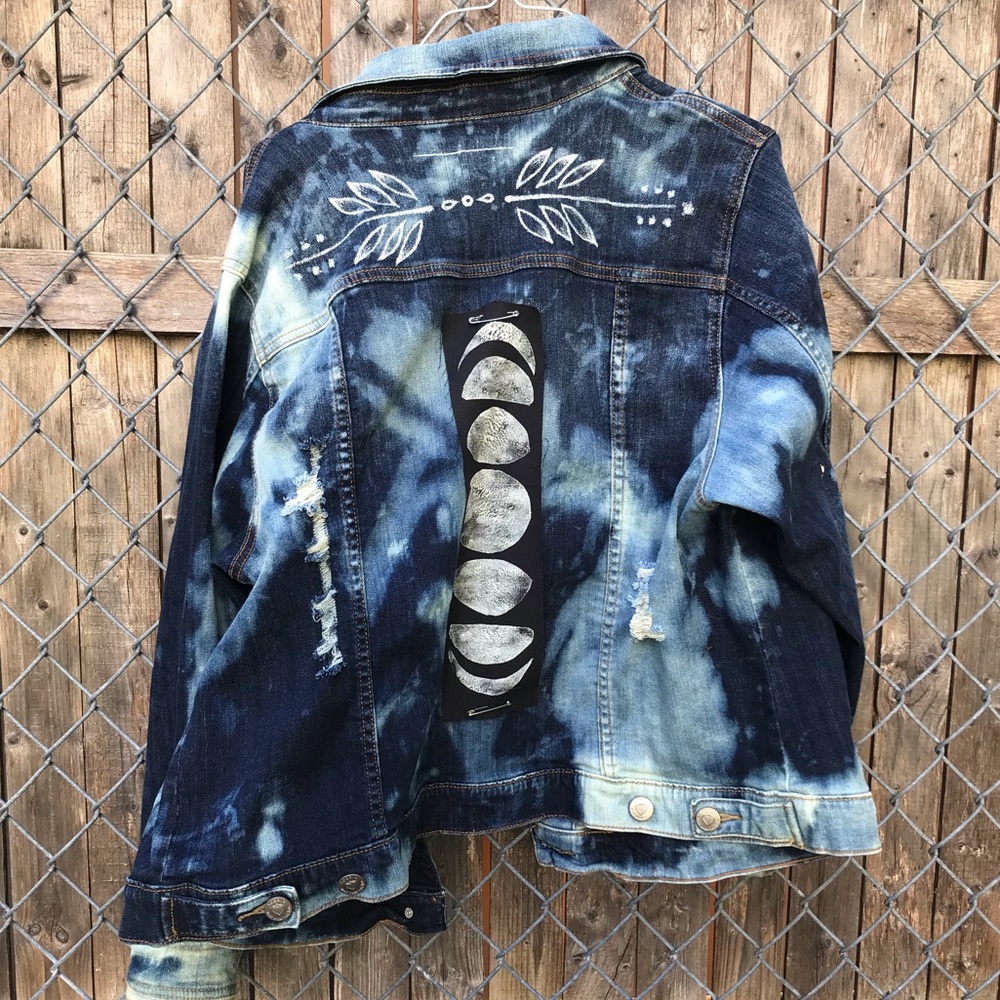 🌊 one of a kind denim jacket by patch deadly 🌊